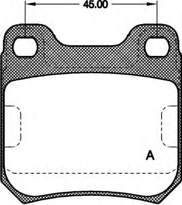 OPEN PARTS bpa023900 -  Комплект тормозных колодок, дисковый тормоз